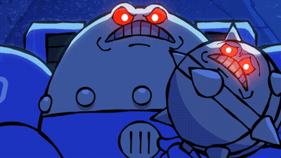 Robot With Chain Around It GIF