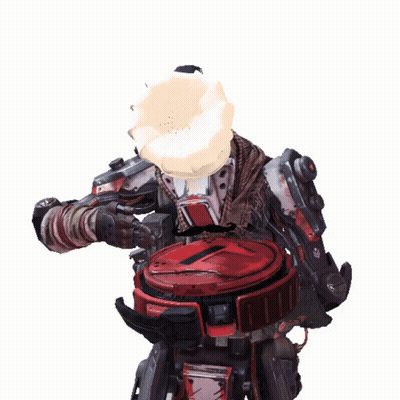 Robot With Chef Hat And Mustache Holding Pizza GIF