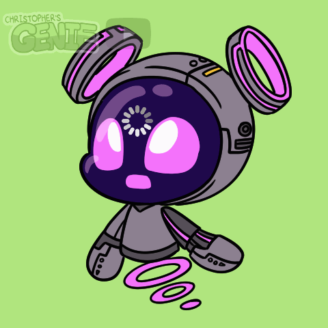 Robot With Christopher's Genie GIF
