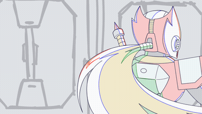 Robot With Circle In Middle GIF