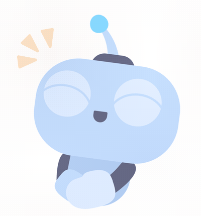 Robot With Eyes Closed And Blue Ball On Head GIF