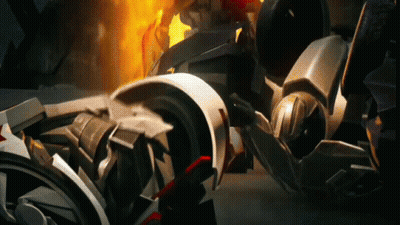 Robot With Flame GIF