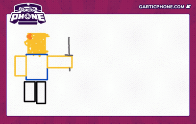 Robot With Gartic Phone GIF