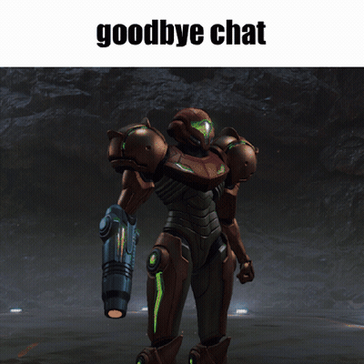 Robot With Goodbye Chat GIF