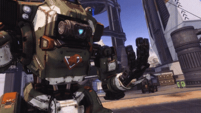 Robot With Heart On Chest At Playstation GIF
