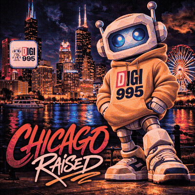 Robot With Hoodie Saying Digi GIF