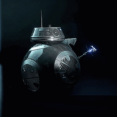 Robot With Light Saying BB-8 GIF