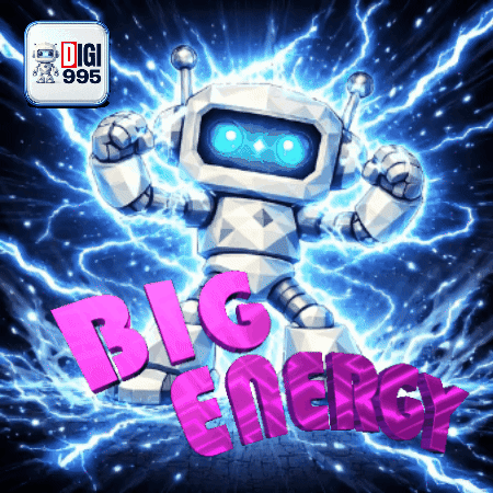 Robot With Lightning Big Energy GIF