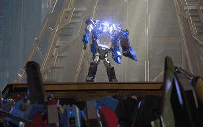 Robot With Lightning Bolt GIF