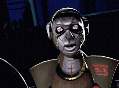 Robot With Number 23 GIF