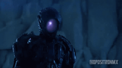 Robot With Purple Eye @Opostronmx GIF