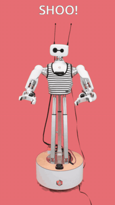 Robot With Shoo GIF