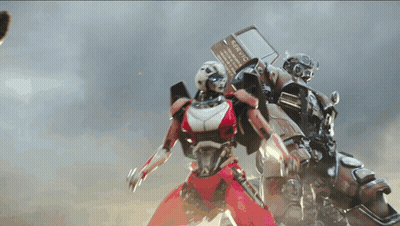 Robot With Sign Saying Service GIF