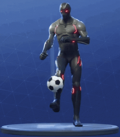 Robot With Soccer Ball On Head GIF