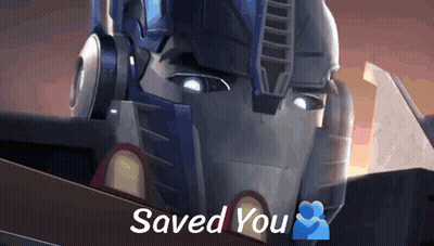Robot With Text Saved You GIF
