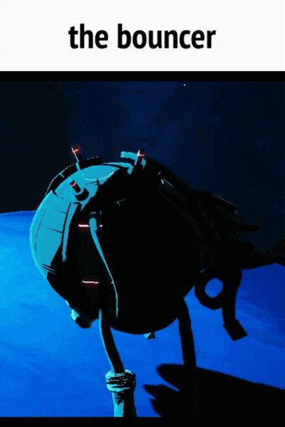 Robot With Words The Bouncer GIF
