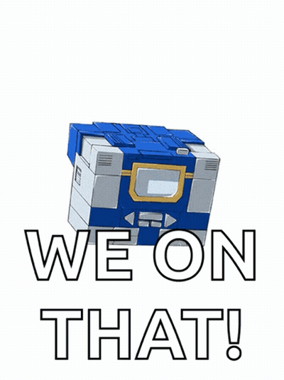 Robot With Words We On That GIF