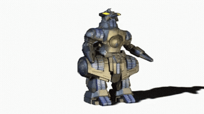 Robot With Yellow Eyes GIF