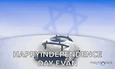 Robotic Vacuum Cleaner Says Happy Independence Day Evan GIF