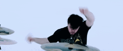 Rock And Roll Aggressive Drum Playing GIF