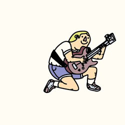 Rock And Roll Playing Guitar  GIF