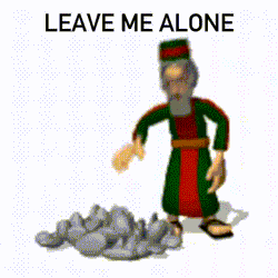 Rock Leave Me Alone GIF
