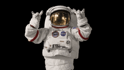 Rock On Astronaut GIF