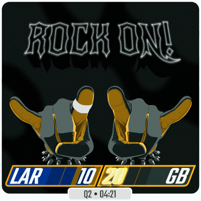 Rock On Sign With Lar 10 20 Gb GIF