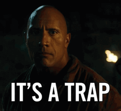 Rock Saying It's A Trap GIF
