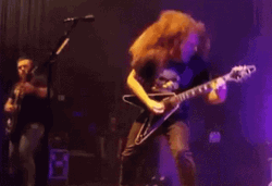 Rock Star Head Bang Performance GIF