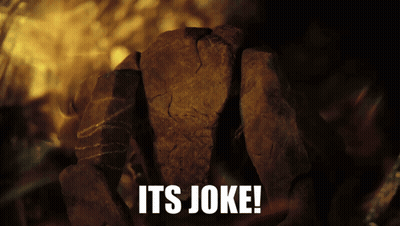 Rock With Text Its Joke GIF