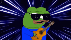 Rocker Pepe Frog GIF