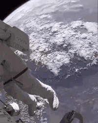 Rocket Falling To Earth Astronaut GIF