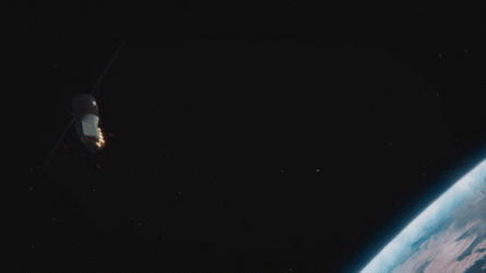 Rocket Falling To Earth Atmosphere GIF