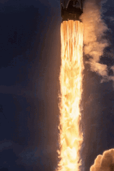 Rocket Falling To Earth Lava Fire GIF