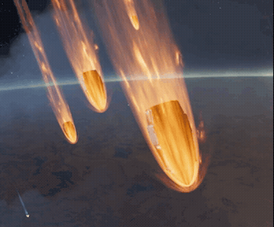 Rocket Flying Through Air GIF