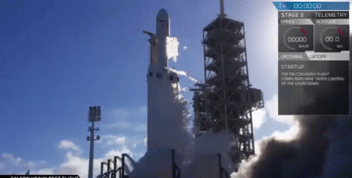 Rocket Launch Taking Off GIF