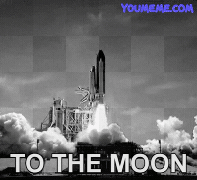 Rocket Launch To The Moon GIF