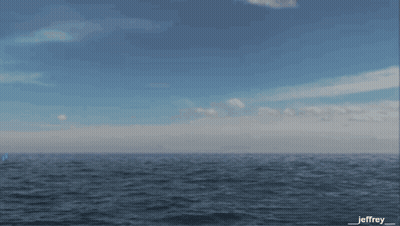 Rocket Launching Into Ocean Named Jeffrey GIF