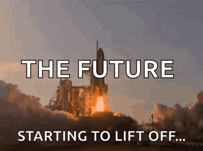 Rocket Launching The Future Starting To Lift Off GIF