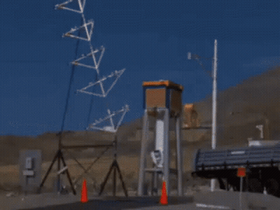 Rocket Launching With Letter T GIF