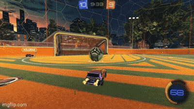 Rocket League Game Being Played GIF