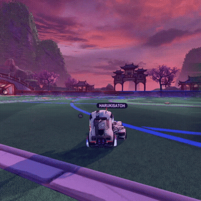 Rocket League Game Harukisatoh On Back GIF