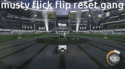 Rocket League Musty Flick Flip Reset Gang GIF