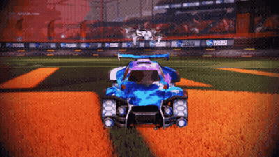 Rocket League Soccer Field Game GIF