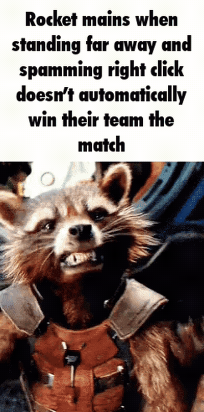 Rocket Mains When Standing Far Away And Spamming Right Click Does N't Automatically Win Their Team The Match .. GIF