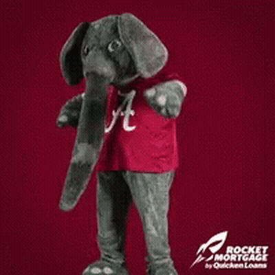 Rocket Mortgage Ad With Elephant Mascot GIF