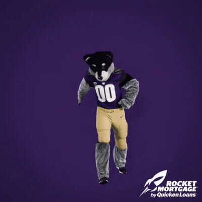 Rocket Mortgage By Quicken Loans Advertisement With Mascot GIF