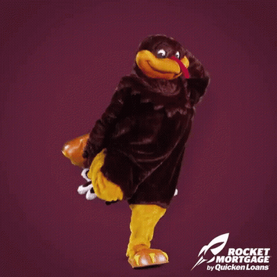 Rocket Mortgage By Quicken Loans Mascot Standing On One Leg GIF