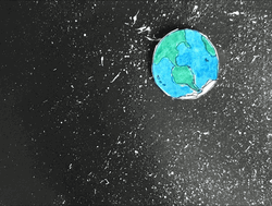 Rocket Ship Going Earth GIF